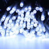 SANJICHAWhite Extra-Long 66FT String Lights Outdoor/Indoor, 200 LED Upgraded Super Bright Christmas Lights, Waterproof 8 Modes Fairy Lights for Garden Patio Party Wedding (Cool White)