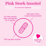 Pink Stork Myo-Inositol & D-Chiro Inositol: 3.6:1 Blend to Support Fertility, Hormone Balance for Women - Ovarian Function, Ovulation, Conception, and Period Support Supplement - 60 Capsules