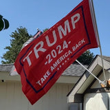 Trump Flag 2024 3x5 Outdoor Double Sided- Red Trump President 2024 MAGA Flags Heavy Duty 3 Ply Polyester for Election Outside Outdoor