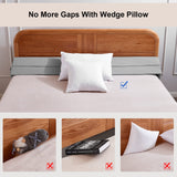 EUHAMS Full Size Bed Wedge Pillow - Bed Gap Filler Mattress Wedge Headboard Pillow Close The Gap 0-7" Between Your Headboard and Mattress or Wall for Sleeping Backrest Pillow (54"x10"x6" Gray)