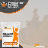 BulkSupplements.com Chromium GTF Powder, Chromium Polynicotinate - GTF Chromium Powder for Muscle & Mood Support, Chromium Supplements, Yeast Free, 1000mcg of Chromium, 250g (8.8 oz)