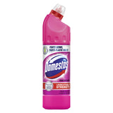 DOMESTOS Pink Power Thick Bleach eliminates 99.9% of bacteria and viruses disinfectant to prevent the build-up of limescale for up to 3x longer 750 ml