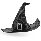 Srnede Halloween Witch Hat Witches Hats Black Witch Hat Women Adult Wizard Men Costume Cosplay Party Girl Wide Brim Pointed Hat Accessory