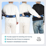 Gait Belt with Handles for Seniors, Transfer Gait Belts for Lifting Elderly, Physical Therapy Sit to Stand Patient Lift Aid Assist Blue