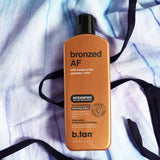 b.tan Sun Tanning Lotion | Tan Accelerator Bronzing Lotion - Intensifier Brown Bronzing Lotion, No SPF, Packed with DHA Boosters, Mango Butter & Peptides, Austrailian Brand, 8.45 Fl Oz