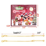 Christmas Advent Calendar Bracelet 24 Days Christmas Countdown Calendar Bracelets Set DIY Jewelry Making Kit 2024 Christmas New Year Birthday Gift