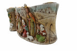 Silent Night Collection Scroll Nativity Scene Advent Candle Holder Approx 11-inch Long and 4.5-inch Height