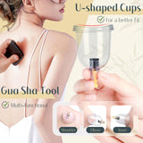 DEFUNX Cupping Therapy Set 12 Cups with Pump Chinese Cupping Set Vacuum Cupping Kit for Massage Therapy Suction Cups for Body Pain Relief Cellulite Muscle