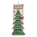 DII Christmas Advent Collection Decorative & Reusable Wooden Countdown Calendar, 25x11.25", Countdown Tree