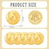 Donald Trump Assassinated Coins 2024 Shooting Collection Medal Trump Fighting for America Collectible Coin (5 Pieces Gold-Gold)