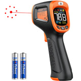 Infrared Thermometer Temperature Gun -58°F ~932°F, Digital Laser for Cooking, Pizza Oven, Grill & Engine, IR Temp with Adjustable Emissivity Max-Min Measure