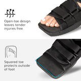 BraceAbility Post-op Shoe for Broken Foot or Toe | Medical/Surgical Walking Boot Cast, Stress Fracture Brace & Orthopedic Sandal with Hard Sole (Small - Female)