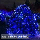 suddus Blue LED Christmas Lights Outdoor，200led 66ft Battery Operated Fairy Lights Indoor, Twinkle Lights for Bedroom, Halloween, Backyard, Tree, Dorm, Patio, Tapestry, Garden, Party