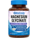 Surebounty Magnesium Glycinate, for Kids & Adults, Chelated for Max Absorption, Gut-Friendly, Non-GMO, Calm, Relax & Restful Slumber, Easy to Swallow, 120 Mini Caps