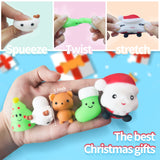 Manaror Advent Calendar 2024 Christmas Countdown 24 Days Luminous Adorable Squishies Non-Toxic Relief Stress Different Surprise Kawaii Toys for Girls Boys Kids Adults