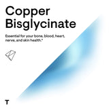 Thorne Copper Bisglycinate - Well-Absorbed Trace Mineral Supplement - 60 Capsules