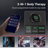 Comfytemp Wireless TENS Unit Muscle Stimulator with APP, FSA HSA Eligible Smart Dual Host TENS Machine for Pain Relief, EMS Device with 32 Modes, Pulse Muscle Massager for Back Shoulder Sciatica K6108