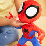 Spidey and his Amazing Friends Marvel Dance 'N Crawl Spidey, Interactive Plush Toy with 20 Phrases & Sounds, 2 Songs, Super Hero Toys for Kids 3 & Up