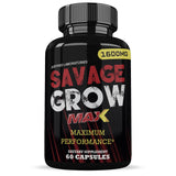 Savage Grow Max 1600MG Advanced Men's Heath Formula 60 Capsules