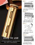 Vintage Cigarette Roller, Brass Cigarette Rolling Machine, Pure Copper Joint Roller Machine, Solid Brass Roller, Use with 70 mm Papers, Elegant and Luxurious Tobacco Roller for Men and Women