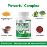 Osasuna Liposomal Sulforaphane 450MG, Maximum Absorption, Glucoraphanin with Myrosinase, Antioxidant Supplement from Broccoli Seed Extract, 600 Softgels