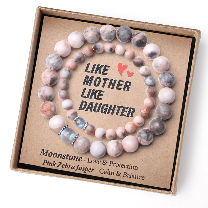 THEMEROL Mother Daughter Bracelets Mommy and Me Bracelets First Day of Kindergarten Bracelet Back to School Gifts Mom and Daughter Bracelets Matching Easter Christmas Stocking Stuffer Valentines Link