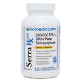 Serra-RX 260,000 SU Serrapeptase - Acid-Resistant Proteolytic Systemic Enzyme, Non-GMO, Gluten Free, Vegan, Supports Sinus, Immune & Lung Health, 120 Veg Capsules