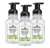 J.R. Watkins Foaming Hand Soap with Pump Dispenser, Moisturizing Foam Hand Wash, All Natural, Alcohol-Free, Cruelty-Free, USA Made, Neroli & Thyme, 9 fl oz, 3 Pack