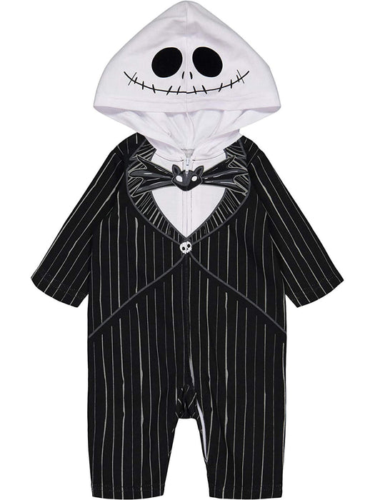 Disney Nightmare Before Christmas Jack Skellington Toddler Boys Zip Up Coverall 2T