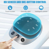 Kullre Knee Massager, Cordless Knee Massager with Multi-Function Screen, Physical Heating and Vibration Function, Best Gift for A Comforting Massage