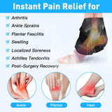 RelaxCoo 2 Ankle Ice Pack Wrap for Swelling, Reusable Gel Ice Pack for Ankle Injuries, Cold Compress Therapy for Foot Pain Relief, Achilles Tendonitis, Plantar Fasciitis, Sprains