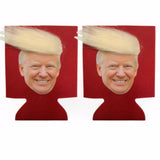 2 Pcs 2024 Donald Trump Mugshot MAGA Funny Soda Pop and Beer Neoprene Coolie Can Coolers