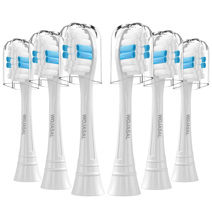 Replacement Brush Heads Compatible with Philips SoniCare Electric Toothbrushes Handle, for Superior Whitening, for Snap-on System, Pack of 6, White…