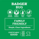 Badger Bug Repellent, Organic Deet-Free Mosquito Repellent with Citronella & Lemongrass, Easy to Use Travel Size Camping Essential, Family Friendly Insect Repellent Balm, 2 oz Tin (2 Pack)