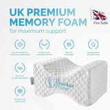 Knee Pillow To Relieve Lower Back, Knee, Hip And Joint Pain, Sciatica And Pregnancy Discomfort | Ideal for side sleepers | Premium Memory Foam Leg pillow | Free Ebook