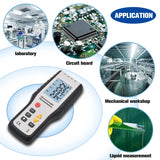 Digital Thermocouple Thermometer HT-9815 4-channels K-type Thermocouples 4 Measurement Mode with LCD Screen Inserted Probe Sensor Battery Included Conversion Digital Thermometers