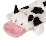 Grriggles US5460 14 14 Farm Friend Unstuffies Dog Squeak Toy, Small Cow