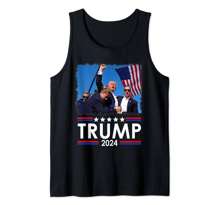 Trump Fist Pump Shot At Trump 2024 Trump Survives Rally Tank Top