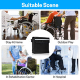 SWISSELITE Wheelchair Bag,Wheelchair Backpack Bag,Wheel Chair Storage Tote Accessory-Large Capacity with Reflective Stripe for Walker Rollator Wheelchair Transport Chair