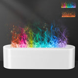 Flame Air Aroma Diffuser Humidifier, Upgraded 7 Flame Colors Aromatherapy Aroma Diffusers for Home, Bedroom, Office, Yoga, Timer & Waterless Auto Off 150ml