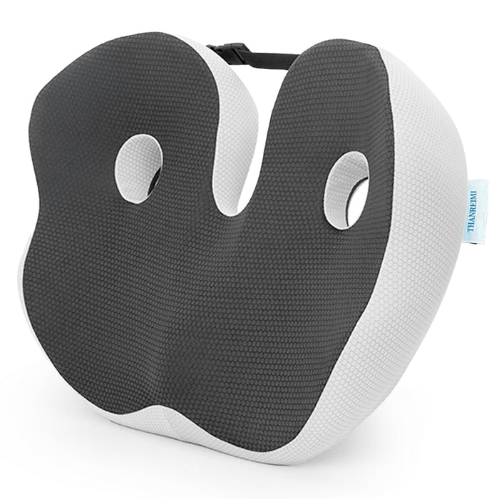 THANREIMI Memory Foam Outfany Ergoseat Cushion – Welnax Orthosoothe Seat Cushion, Libiyi, Hilipert Ergoseat – Coccyx Pain Relief Pillow for Car, Butt Cushion for Sitting, Comfort for Sedentary People