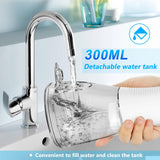 H2ofloss Water Dental Flosser Cordless, 300ML Rechargeable Oral Irrigator for Teeth Cleaning, Portable & IPX7 Waterproof Teeth Cleaner Pick for Braces Home Travel