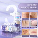 Skiennix Advanced Scar Gel Cream 50g, Silicone Scar Gel, Reduces The Appearance of Scars from Surgical Scars, Stretch Marks, Burns, Injury, Keloids,and More, Effective for Both Old & New Scars