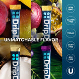 DripDrop Hydration - Tropical Variety Pack - Electrolyte Drink Mix Single Serve Hydration Powder Packets - Mango, Açaí, Passion Fruit, Pineapple Coconut | Non-GMO, Gluten Free, Vegan | 16 Sticks