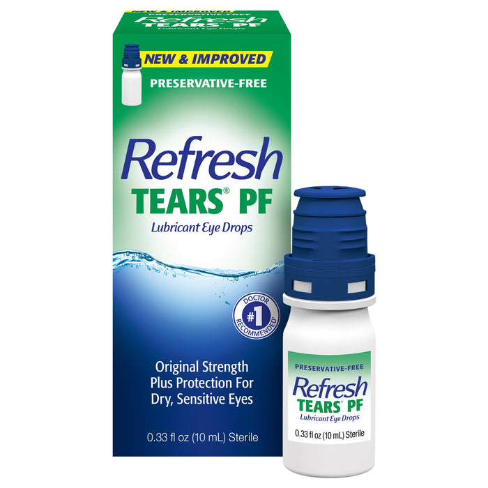 Refresh Tears PF Preservative-Free Artificial Tears Lubricant Eye Drops, 0.33 fl oz (10 mL)