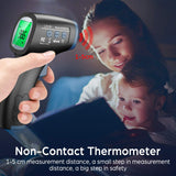 LPOW Thermometer for Adults, Non Contact Infrared Digital Thermometer for Fever, Body and Surface Thermometer 2 in 1 Dual Mode