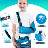 KONSEDIK Arm Sling Shoulder Injury Brace for Kids,Medical Sling with Shoulder Pad for Kids Rotator Cuff Injury,Support Brace for Kids Arm,Wrist, Elbow,Clavicle Fracture Post-Surgery(X-Small)