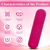 10 Modes Quiet Waterproof Tool Powerful Mini Massage Stick for Pleasure, Handheld Travel Pocket Portable Toys Massage for Body Relax (-Pink)