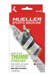 MUELLER Adjust-to-Fit Thumb Stabilizer - Unisex, Black, One Size Fits Most, Ideal for De Quervains Tenosynovitis Brace, Thumb Brace for Arthritis Pain and Support, Can be Worn on Both Hands, Gray