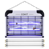 COKIT Bug Zapper Indoor Powerful 20W Electric Indoor Insect Killer, Bug Zapper, Fly Zapper, Mosquito Killer for Home Kitchen Garage Patio 2 Extra Replacement Bulbs (No Bug Collection Tray)